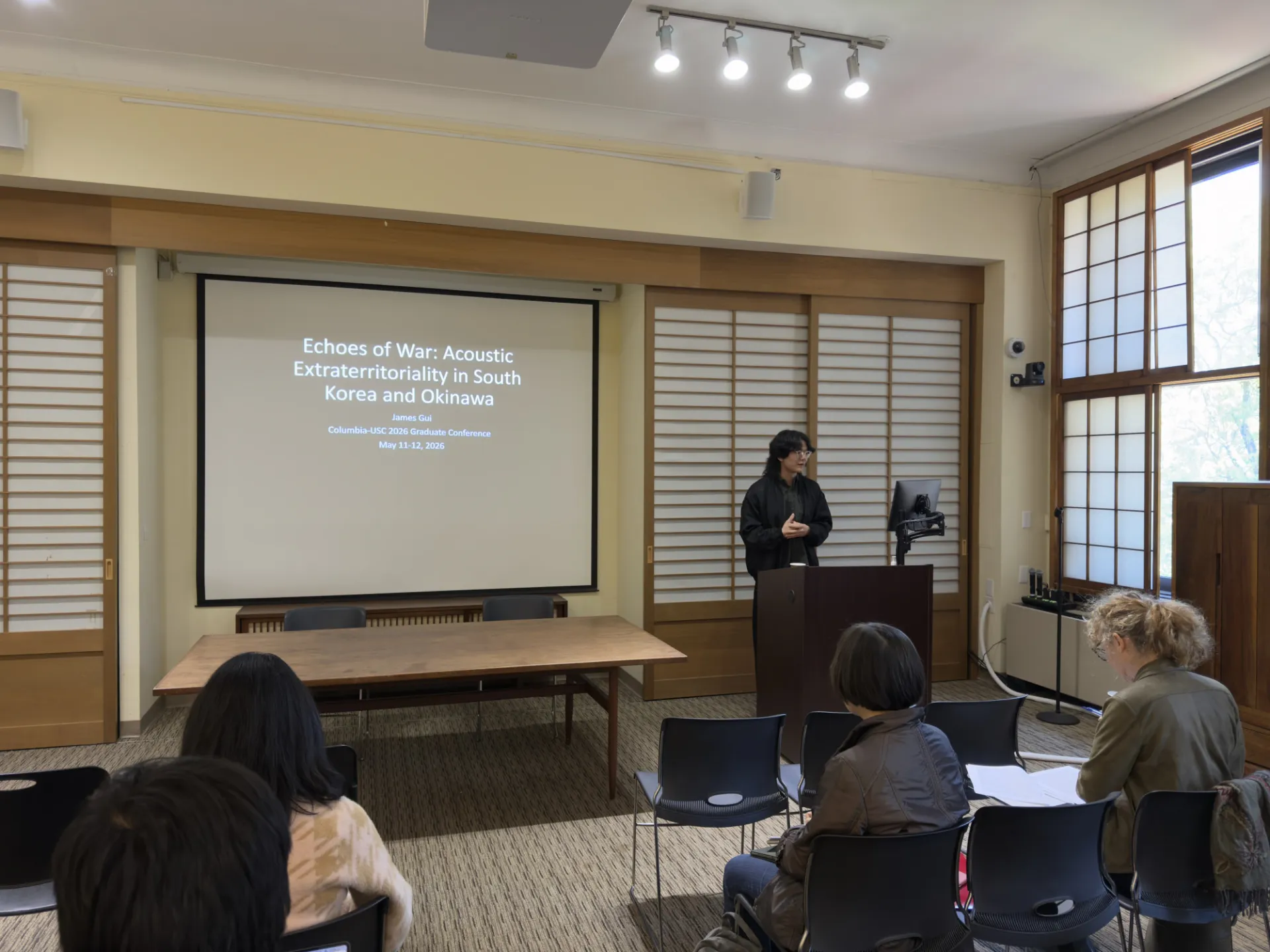 James Gui (Columbia) presenting. 