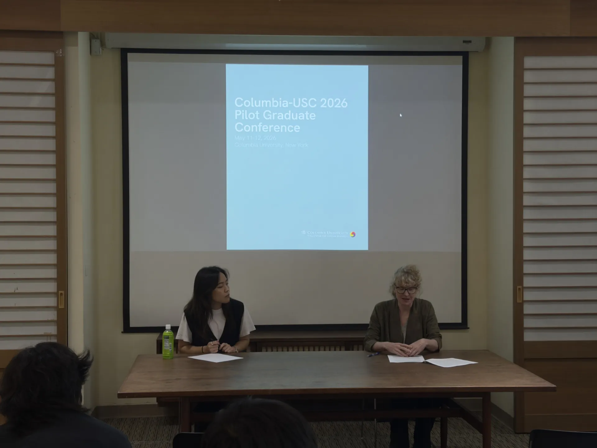 Director Ruth Barraclough and Hyejoo Lee in conversation. 